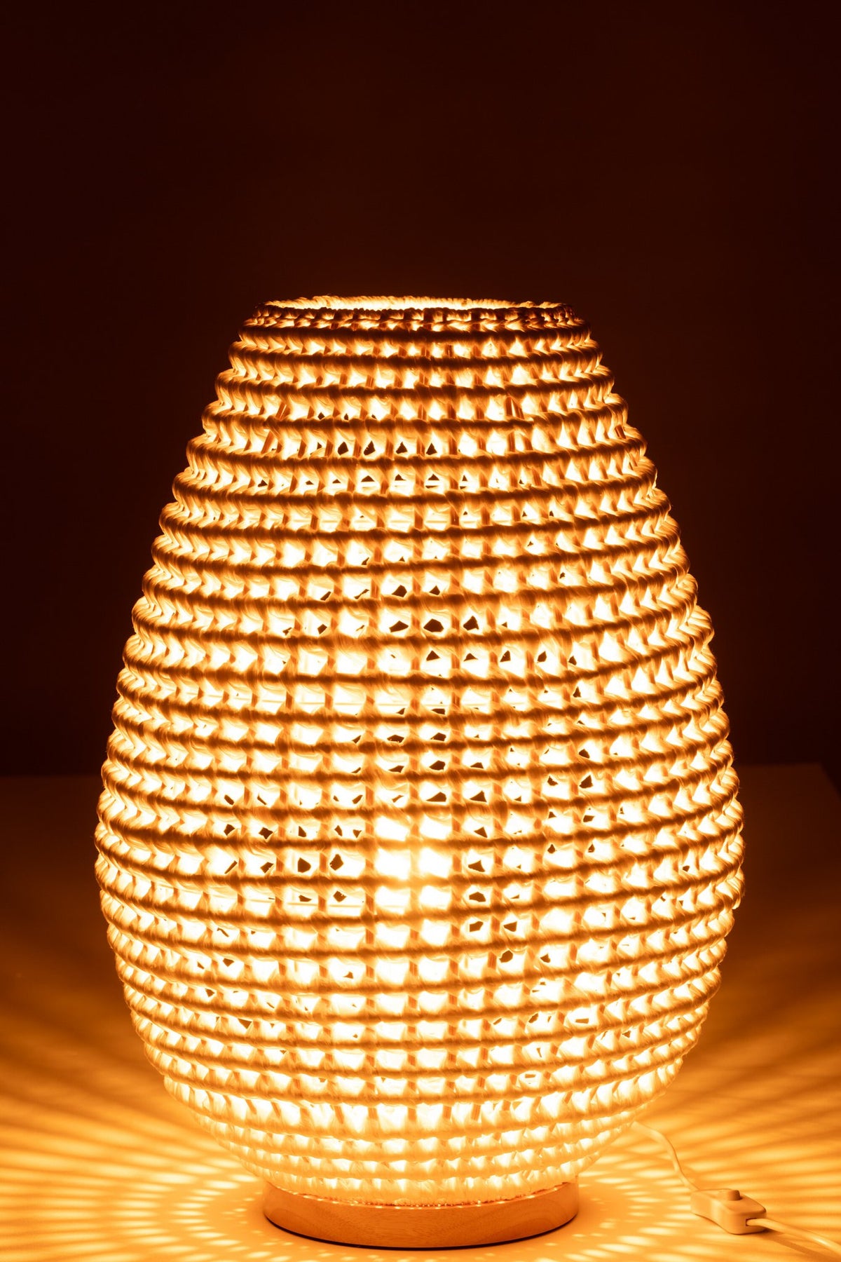 J-Line lamp Twisted - metaal - wit