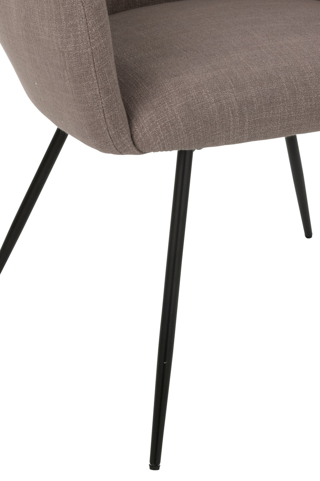 J-Line Stoel Wales Staal/Schuim Taupe