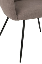 J-Line Stoel Wales Staal/Schuim Taupe