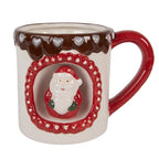 Mok 375 ml Wit Keramiek Kerstman