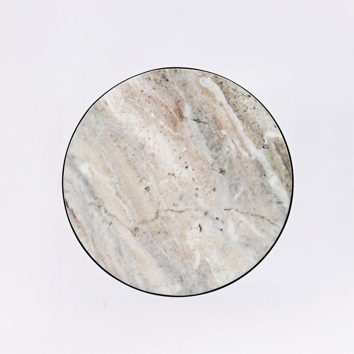Drum Accenttafel - Zwarte afwerking - Ronde stijl