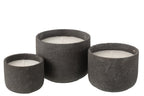 J-Line buitenkaars Rond - donkergrijs - L - 47U