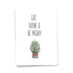 Eet, drink en wees vrolijk - Weihnachtskarte 10er set