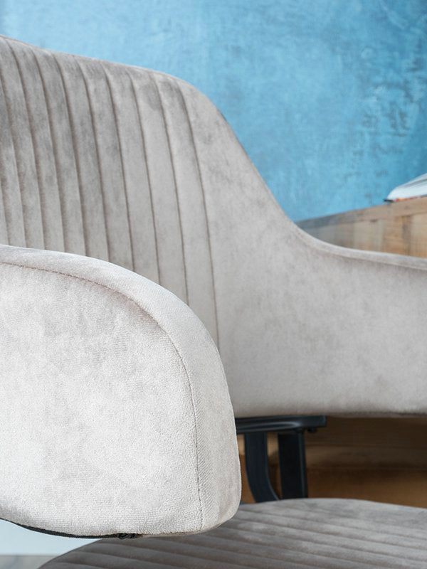 Eetkamerstoel Fox Velvet Taupe
