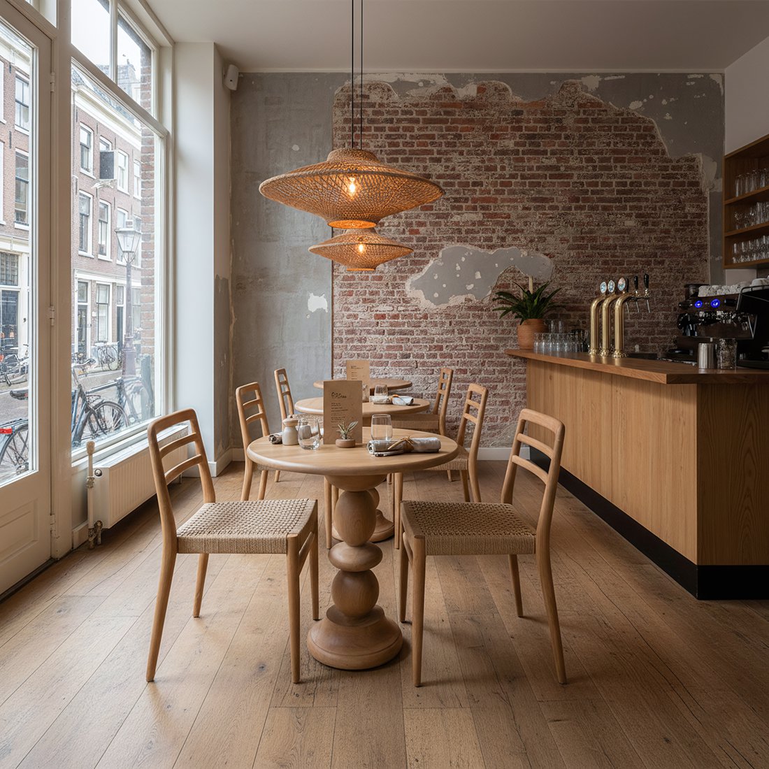 Teakhouten bistro tafel - Tuintafel - Ø 69 cm