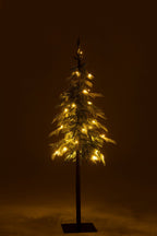 J-Line Kerstboom C+Led Kunststof Sneeuw Groen Small