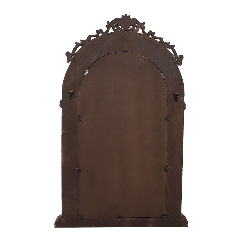 Spiegel 73x7x115 cm Grijs Beige Glas Wandspiegel