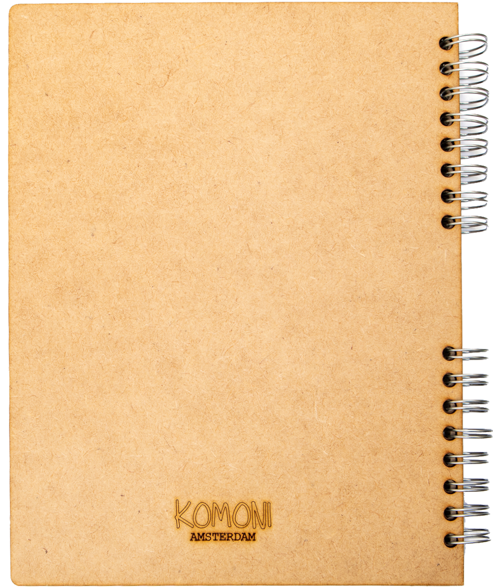 Duurzaam Houten Notitieboek – Komoni – Nijntje met Beer – Miffy with Bear – Gerecycled papier