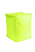 St. Tropez Outdoor poef kussenhoes geel 39x39x50cm