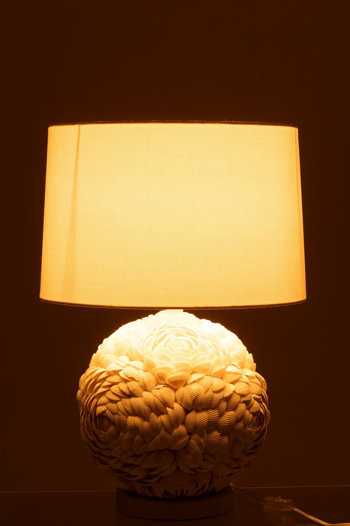 J-Line lamp - schelp - wit - large