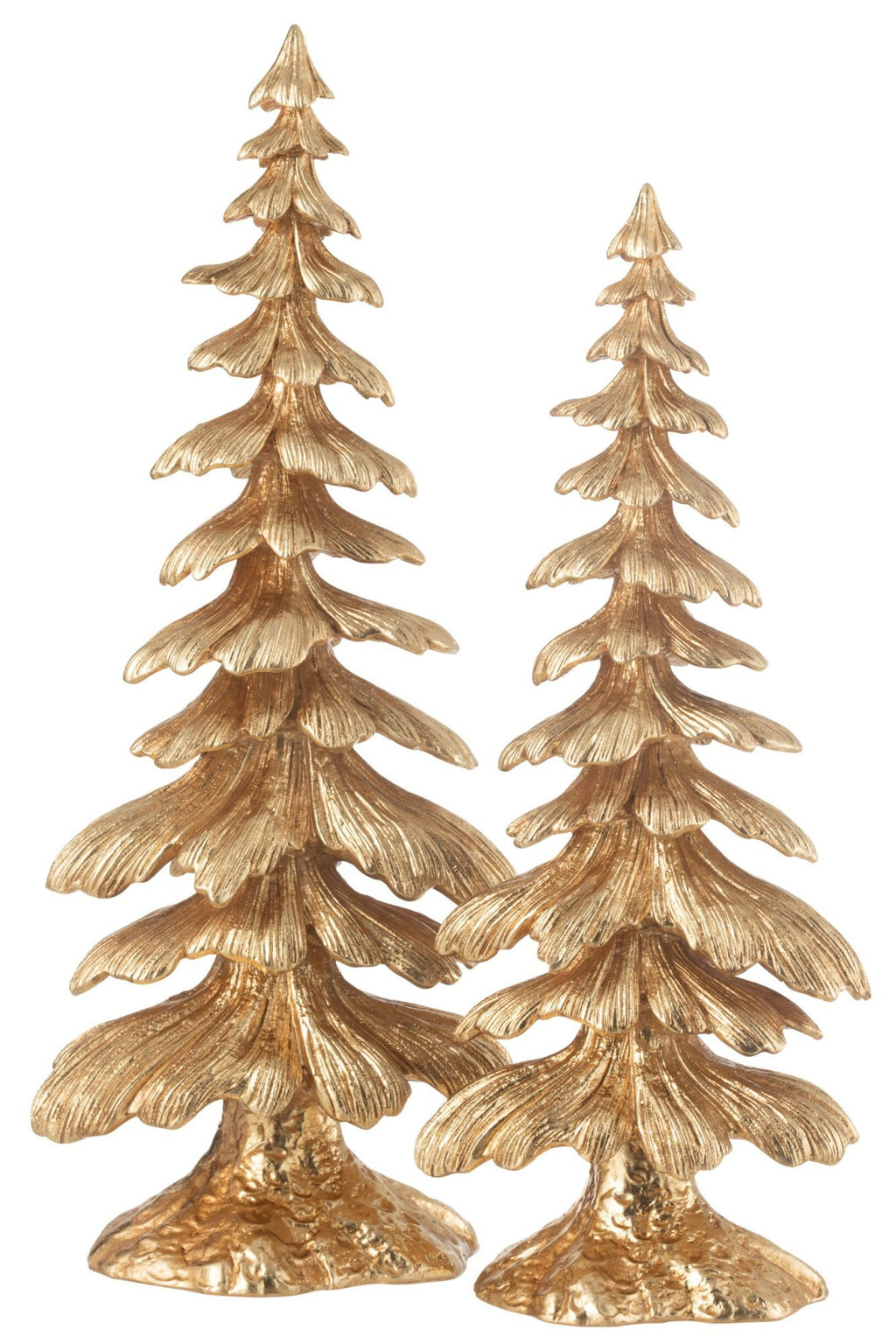 J-Line decoratie Denneboom - polyresin - goud - large