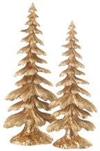J-Line decoratie Denneboom - polyresin - goud - large