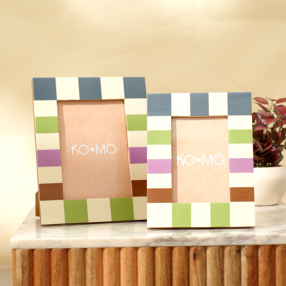 Geruite hars fotolijst 5 x 7 inch modern decor huisgeschenken