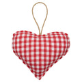 Hanger katoen hart donker rood knoop 16cm