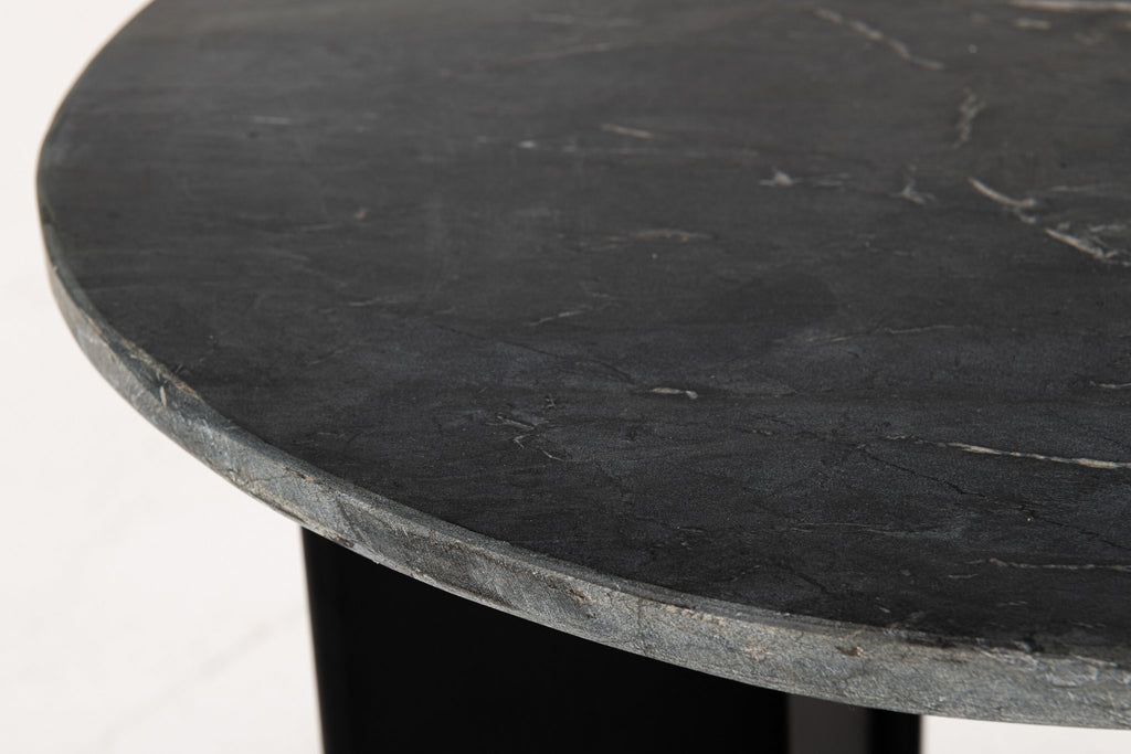 J-Line bijzettafel Mathilde Marmer - steen - zwart