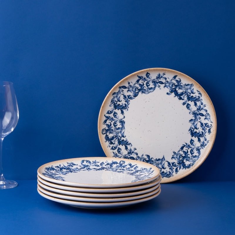 Cruise Amalfi Rond Randloos Porseleinen Bord 27cm – Set van 6 | Professioneel horeca dinerbord