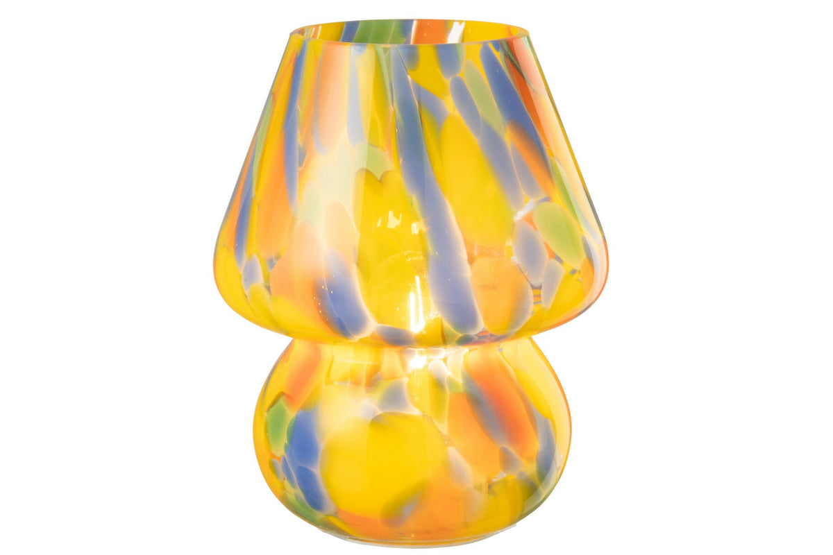 J-Line tafellamp Regenboog - glas - mix - large