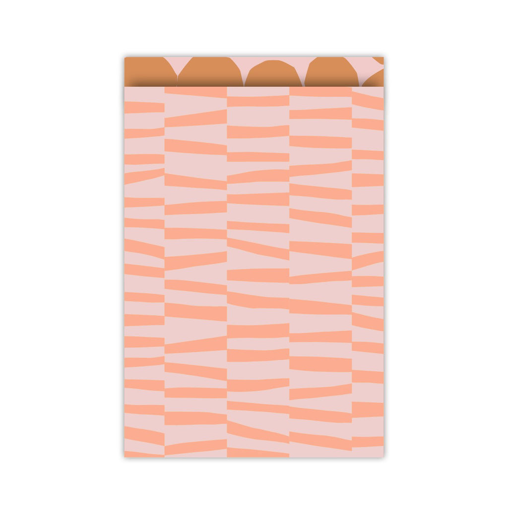 Bold Lines peach/roze - Cadeauzakjes