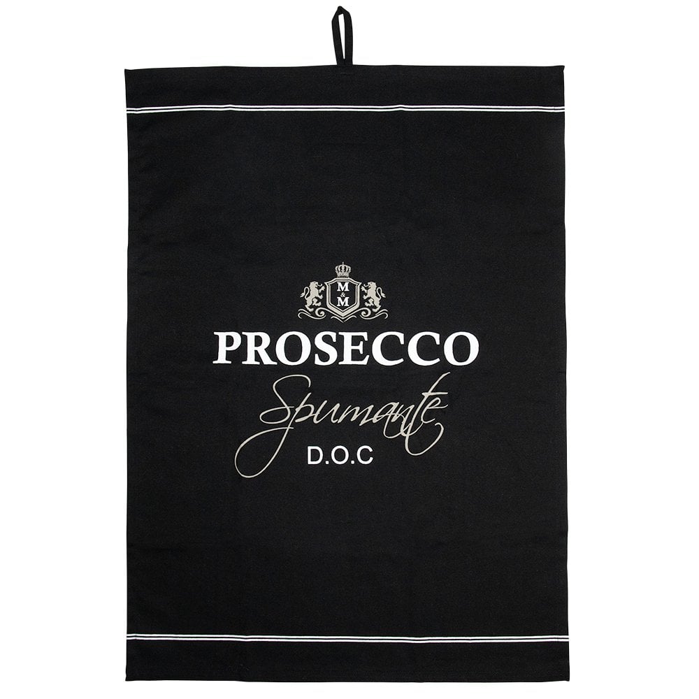 Theedoek wijn prosecco 50x70cm