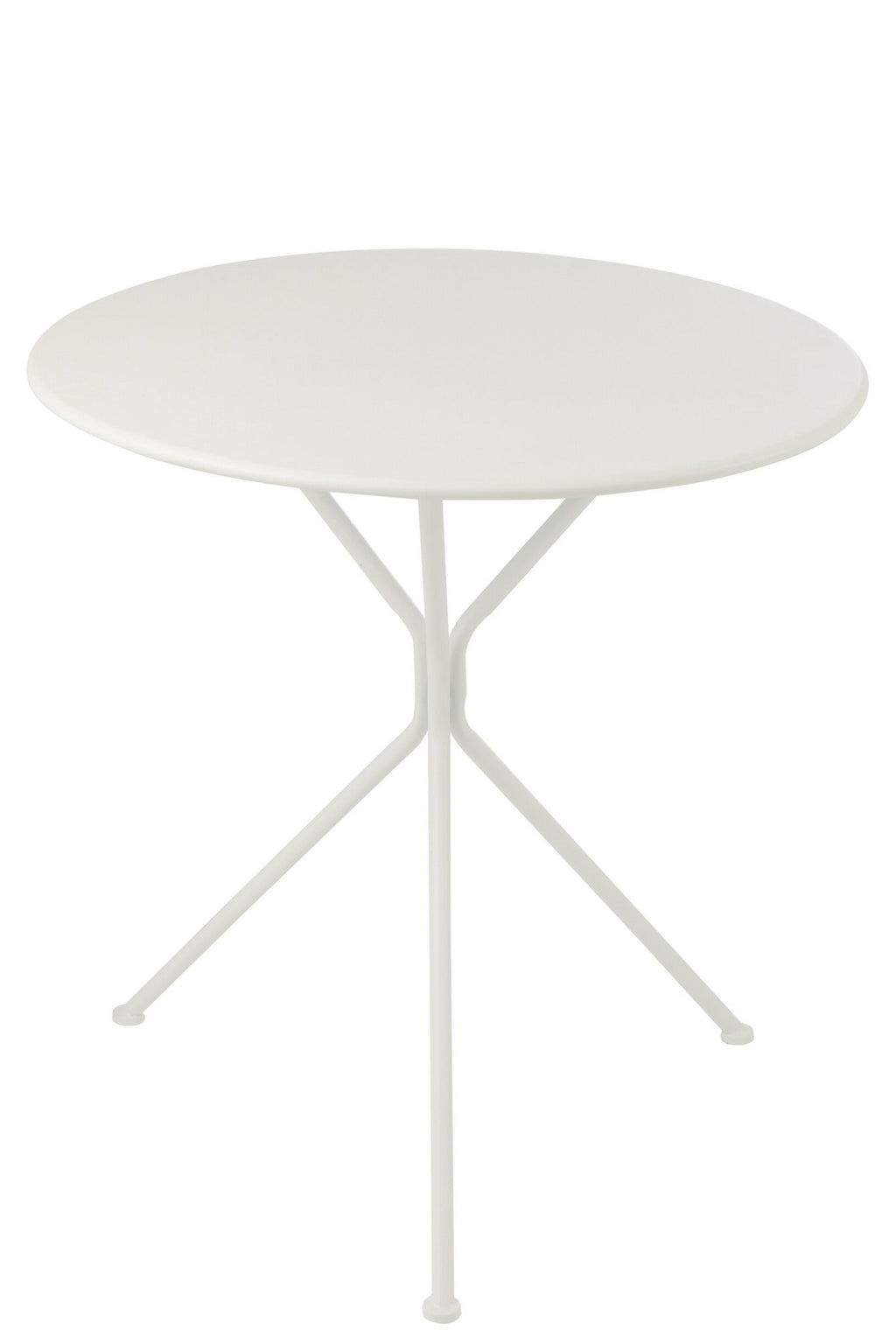 J-Line tafel Tripod Rond - metaal - wit - L