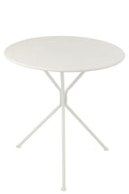 J-Line tafel Tripod Rond - metaal - wit - L