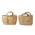 Opbergmand Set van 2 Ø 31 Ø 29 cm Bruin Stro Mand