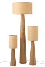 J-Line Vloerlamp Paraplu Ailanthus Hout Naturel
