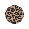 Wensetiket - Panter print - kraft - 250 stuks