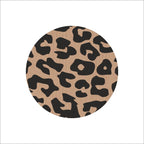 Wensetiket - Panter print - kraft - 250 stuks