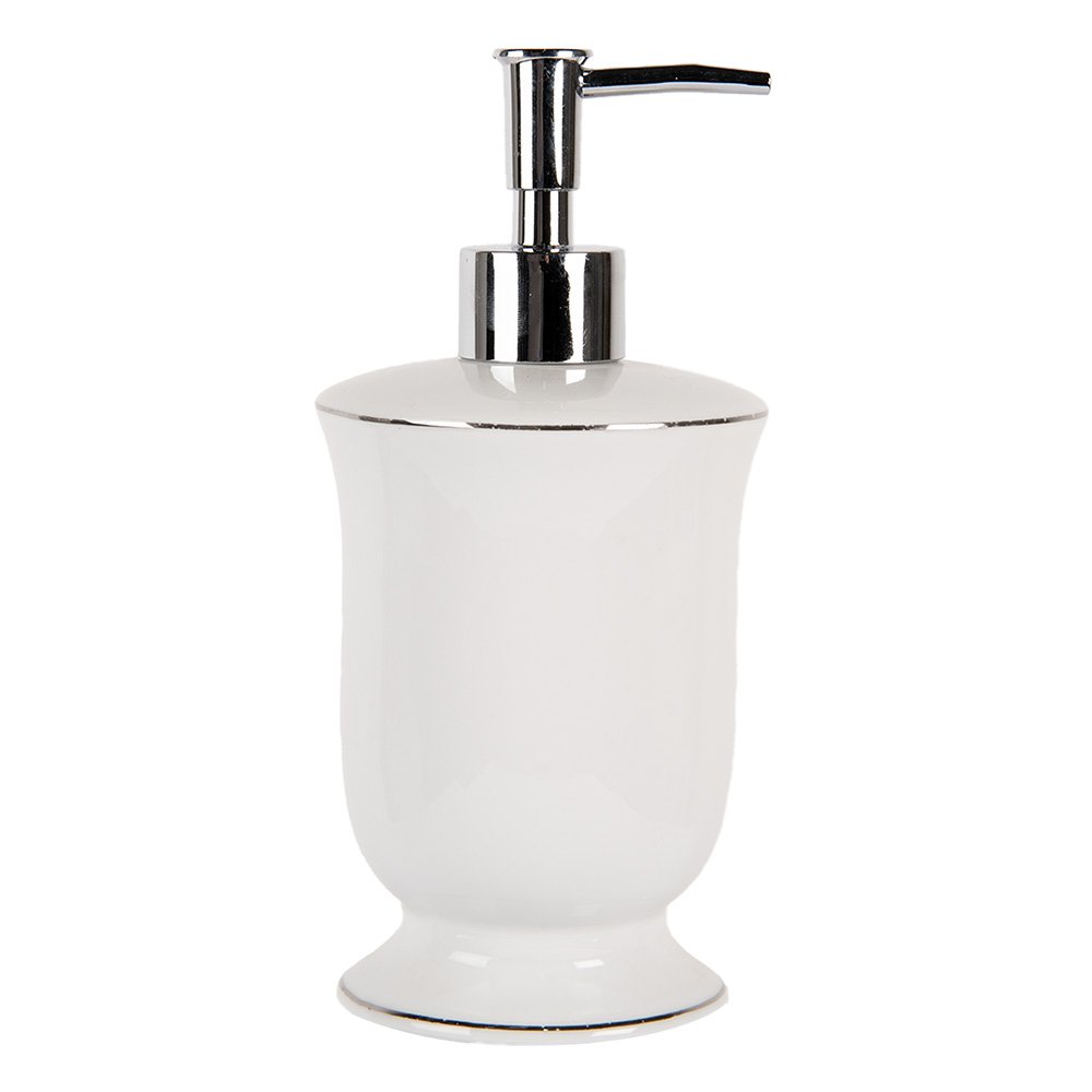 Zeepdispenser 350 ml Wit Keramiek Zeeppompje