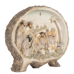 Kerstdecoratie Beeld Kerstgroep 18x4x15 cm Bruin Kunststof