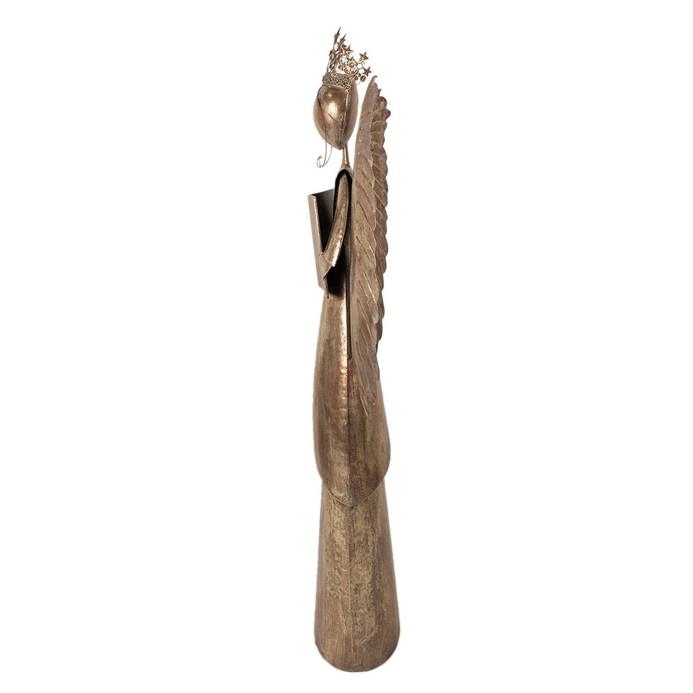 Kerstdecoratie Engel 62x25x169 cm Goudkleurig Metaal