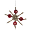 Kersthanger 18x3x18 cm Rood Glas