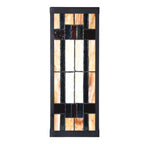 Wandlamp Tiffany 14x16x40 cm Beige Glas
