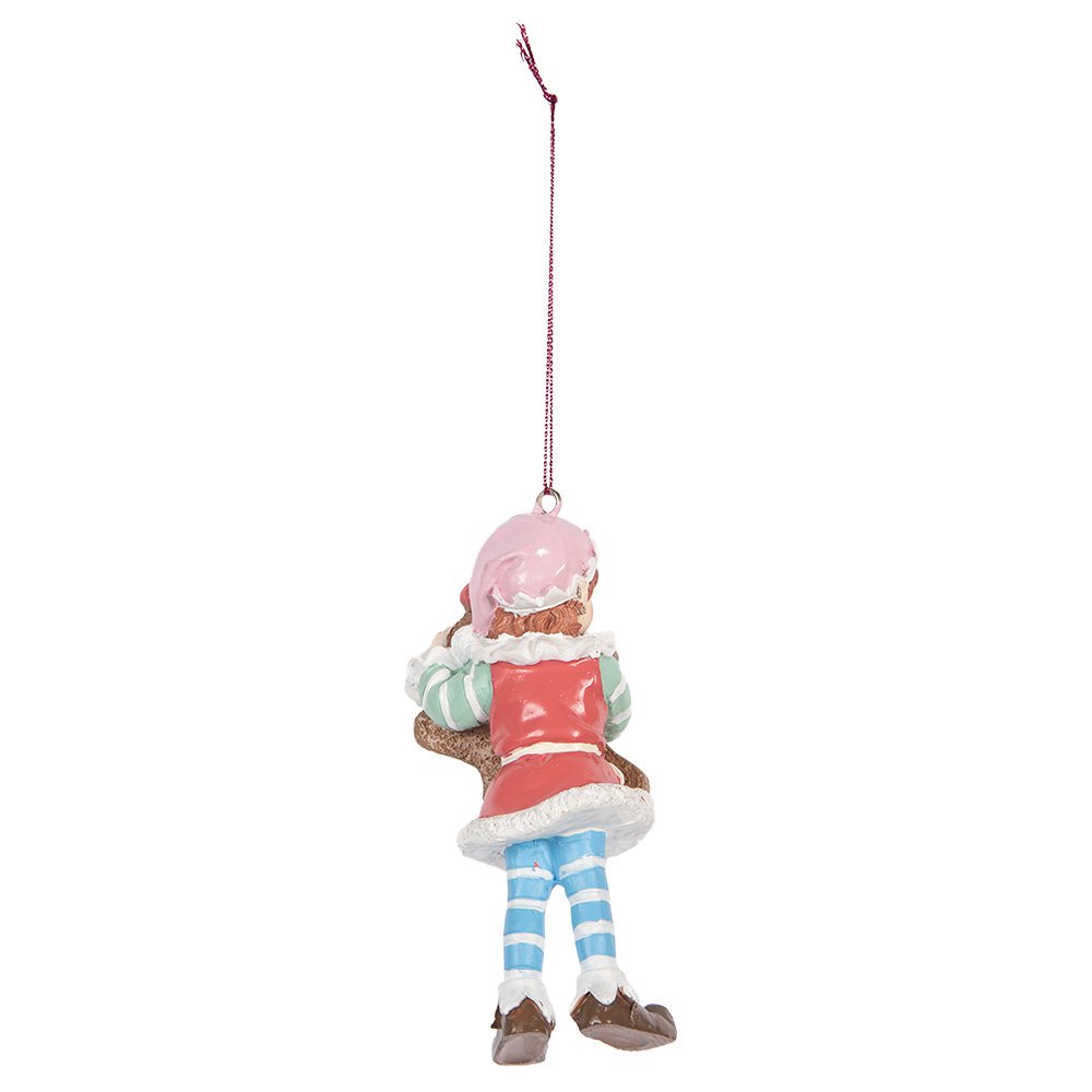 Kersthanger Kabouter 11 cm Bruin Kunststof