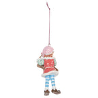 Kersthanger Kabouter 11 cm Bruin Kunststof