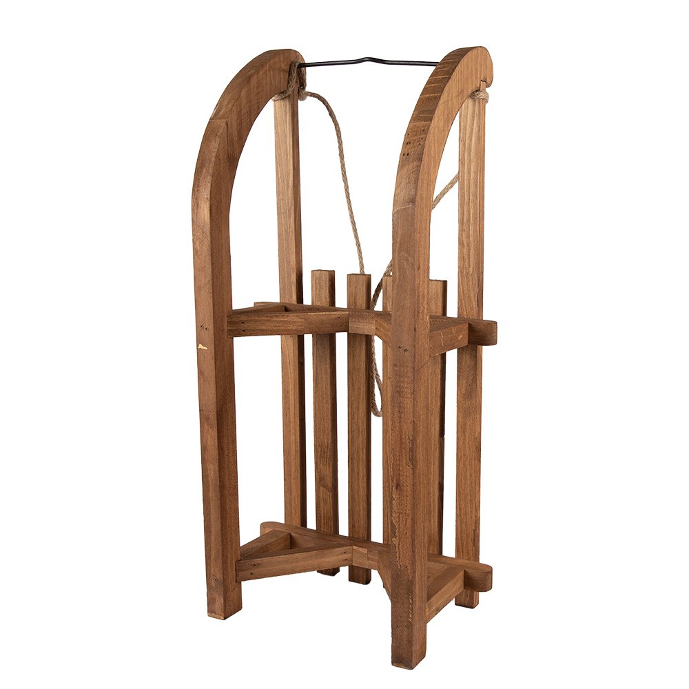 Decoratie Slee 62x31x20 cm Bruin Hout