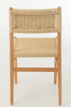 J-Line Stoel Lap Beukenhout/Touw Naturel