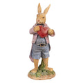 Beeld Konijn 20 cm Bruin Polyresin Paasdecoratie