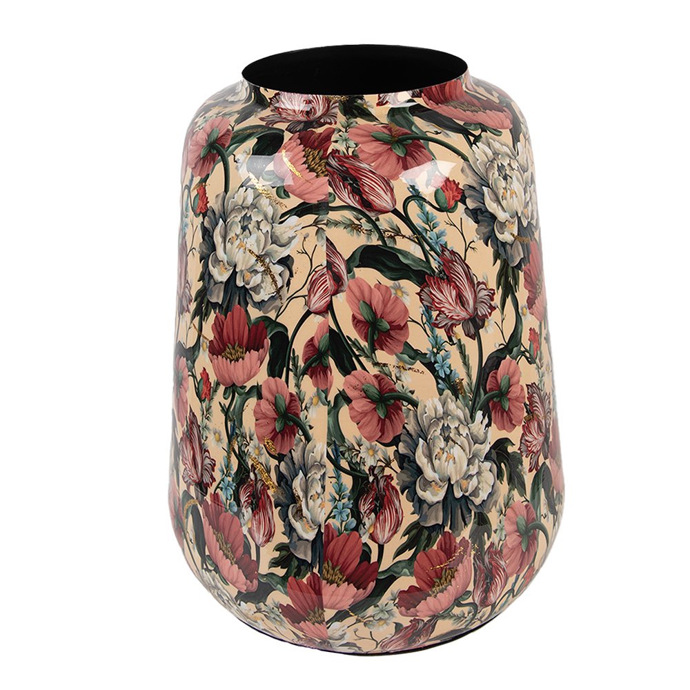 Vaas Ø 27x34 cm Beige Metaal