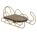 Kerstdecoratie Slee 26x13x12 cm Bruin Hout