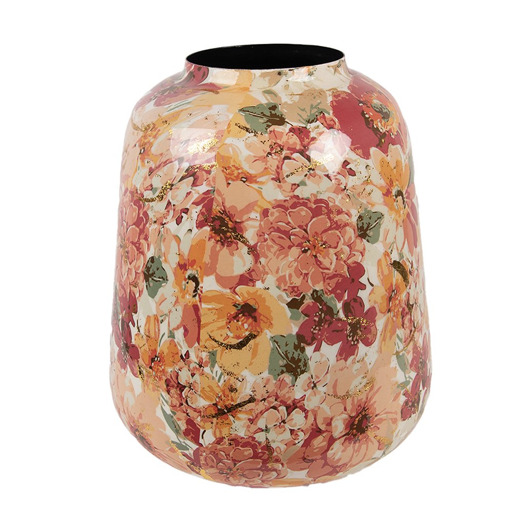 Vaas Ø 35x52 cm Roze Metaal