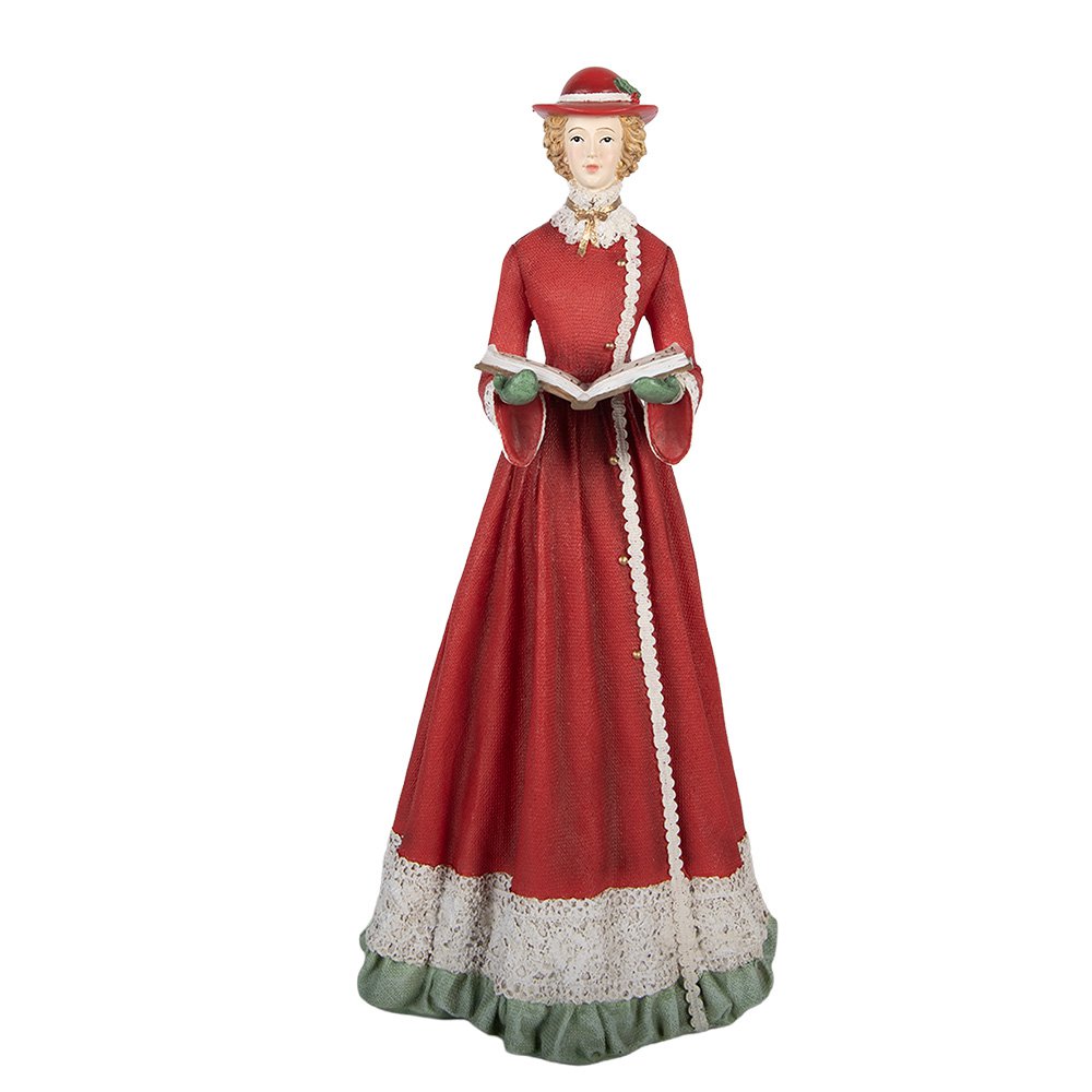 Kerstdecoratie Beeld Kerstgroep 13x12x40 cm Rood Kunststof