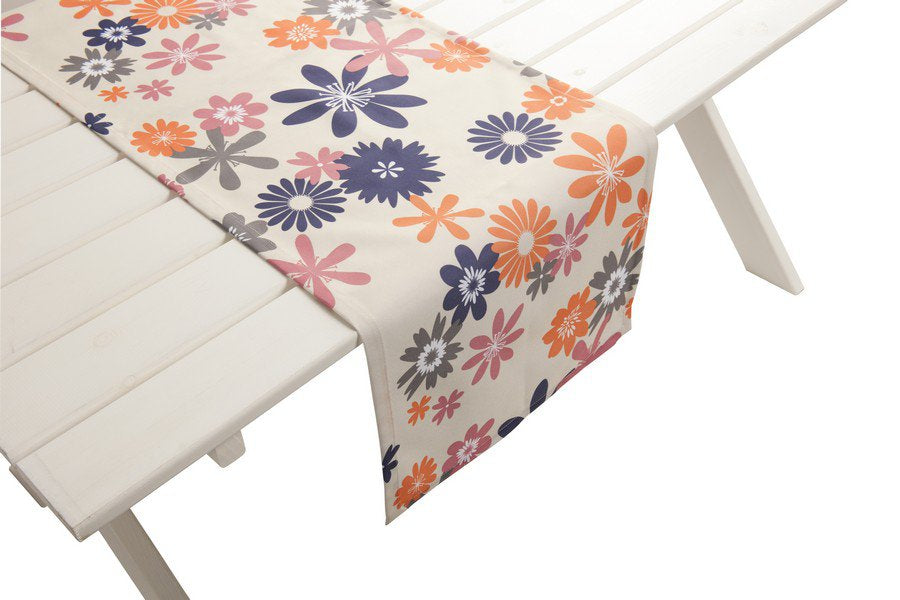 Capri Outdoor Tafelloper oranje paars 42x145cm
