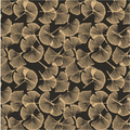 Papierrol – Bio Kraft Botanic – Zwart / Kraft – 60cm x 100m