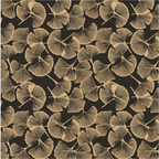 Papierrol – Bio Kraft Botanic – Zwart / Kraft – 60cm x 100m