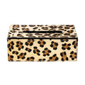 *tissuebox koehuid luipaard 25x14x9cm*