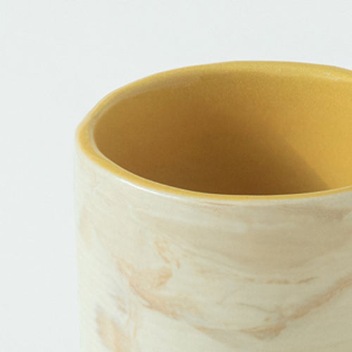 Amber Love keramische koffie thee mok handgemaakt