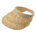 Zonneklep Beige, Papierstro