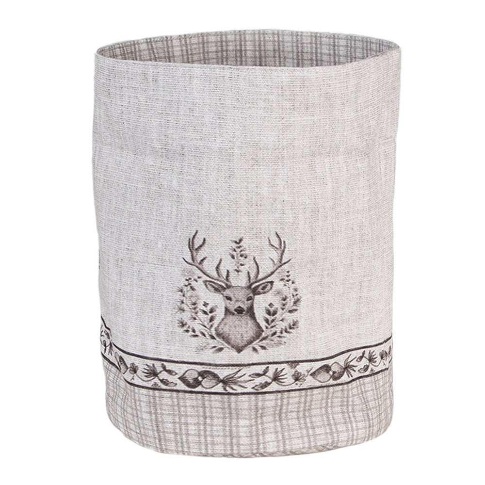Broodmand Ø 15x16 cm Beige Katoen Hert